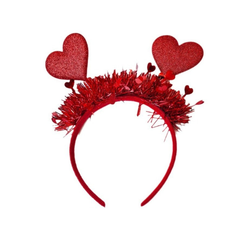 Wholesale Valentine's Day Love Red Love Wedding Festival Party Atmosphere Dress Up Headband